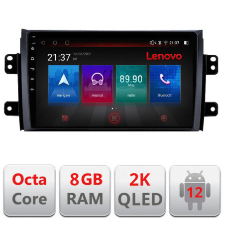 Navigatie dedicata Suzuki SX4 2006-2013 M-124 Octa Core Android Radio Bluetooth GPS WIFI/4G DSP LENOVO 2K 8+128GB 360 Toslink