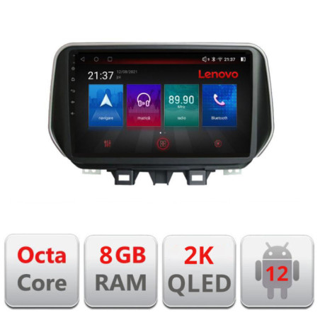 Navigatie dedicata Hyundai Tucson 2019- M-1135 Octa Core Android Radio Bluetooth GPS WIFI/4G DSP LENOVO 2K 8+128GB 360 Toslink