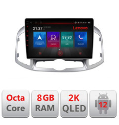 Navigatie dedicata Chevrolet Captiva 2012-2018 Manual M-109 Octa Core Android Radio Bluetooth GPS WIFI/4G DSP LENOVO 2K 8+128GB