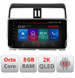 Navigatie dedicata Toyota Prado J150 2018- M-1065 Octa Core Android Radio Bluetooth GPS WIFI/4G DSP LENOVO 2K 8+128GB 360 Tosli