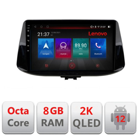 Navigatie dedicata Hyundai I30 2017- M-1041 Octa Core Android Radio Bluetooth GPS WIFI/4G DSP LENOVO 2K 8+128GB 360 Toslink