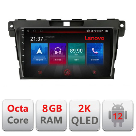 Navigatie dedicata Mazda CX-7 2009 M-097 Octa Core Android Radio Bluetooth GPS WIFI/4G DSP LENOVO 2K 8+128GB 360 Toslink