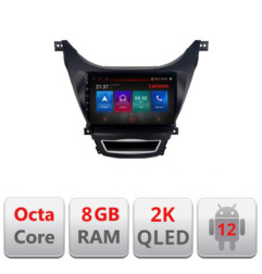 Navigatie dedicata Hyundai Elantra 2011-2013 M-092 Octa Core Android Radio Bluetooth GPS WIFI/4G DSP LENOVO 2K 8+128GB 360 Tosl