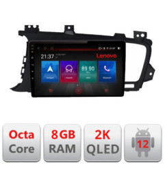 Navigatie dedicata Kia Optima 2011-2013 M-091 Octa Core Android Radio Bluetooth GPS WIFI/4G DSP LENOVO 2K 8+128GB 360 Toslink