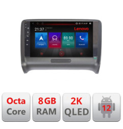 Navigatie dedicata Audi TT 2004-2011 M-078 Octa Core Android Radio Bluetooth GPS WIFI/4G DSP LENOVO 2K 8+128GB 360 Toslink