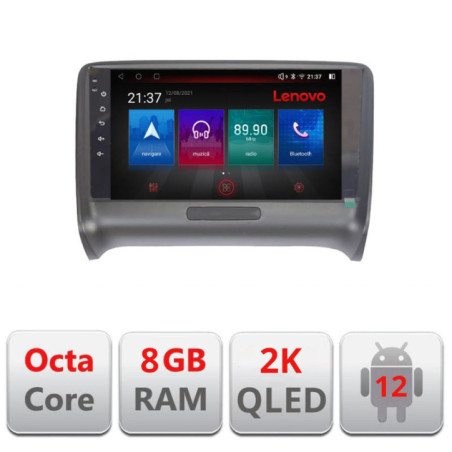 Navigatie dedicata Audi TT 2004-2011 M-078 Octa Core Android Radio Bluetooth GPS WIFI/4G DSP LENOVO 2K 8+128GB 360 Toslink