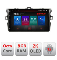 Navigatie dedicata Toyota Corolla 2007-2013 M-063 Octa Core Android Radio Bluetooth GPS WIFI/4G DSP LENOVO 2K 8+128GB 360 Tosli