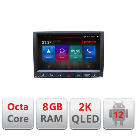 Navigatie dedicata VW Touareg 2004-2010 Octa Core Android Radio Bluetooth GPS WIFI/4G DSP LENOVO 2K 8+128GB 360 Toslink