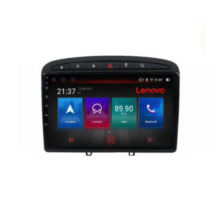 Navigatie dedicata Peugeot 308 M-038 Octa Core Android Radio Bluetooth GPS WIFI/4G DSP LENOVO 2K 8+128GB 360 Toslink