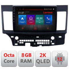 Navigatie dedicata Mitsubishi Lancer M-037 Octa Core Android Radio Bluetooth GPS WIFI/4G DSP LENOVO 2K 8+128GB 360 Toslink
