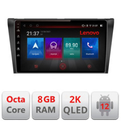 Navigatie dedicata Mazda 3 2009-2014 M-034 Octa Core Android Radio Bluetooth GPS WIFI/4G DSP LENOVO 2K 8+128GB 360 Toslink