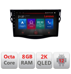 Navigatie dedicata Toyota RAV4 2008-2012 M-018 Octa Core Android Radio Bluetooth GPS WIFI/4G DSP LENOVO 2K 8+128GB 360 Toslink