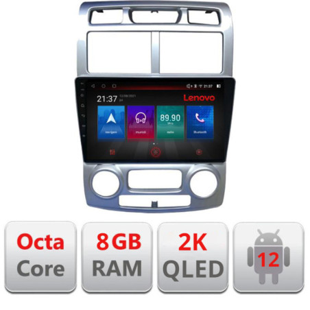 Navigatie dedicata Kia Sportage 2005-2007 M-0023 Octa Core Android Radio Bluetooth GPS WIFI/4G DSP LENOVO 2K 8+128GB 360 Toslin