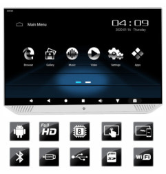 Edotec EDT-TRAVEL13.3-A Travelmate Tetiera cu Android 13.3" USB SD 1080p internet Touchscreen