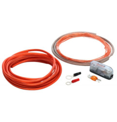 Audio System Set de cabluri de alimentare de înaltă calitate OFC 10mm² 5m roșu + 1m antracit