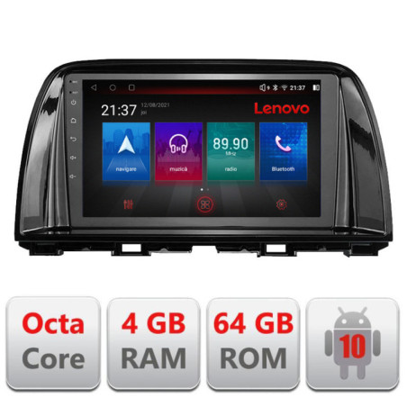 Navigatie dedicata Mazda CX5 2015-2017  Android radio gps internet Lenovo Octa Core 4+64 LTE kit-cx5-16+EDT-E509-PRO
