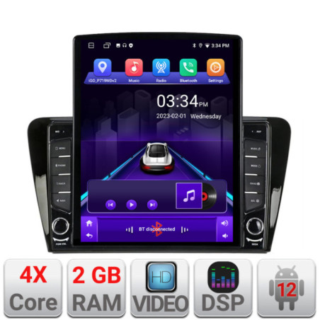 Navigatie dedicata Skoda Rapid Seat Toledo 2013+ Android radio gps internet quad core 2+32 ecran vertical 9.7" Kit-rapid+EDT-E708