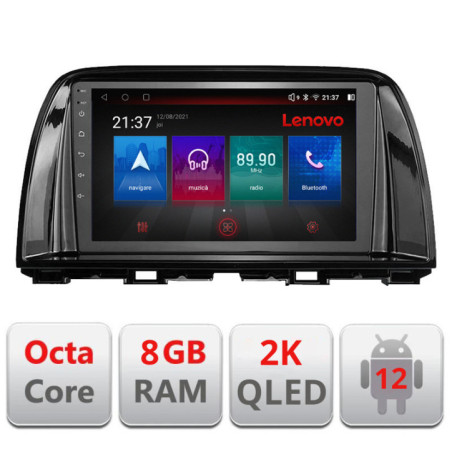 Navigatie dedicata Mazda CX5 2015-2017  Octa Core Android Radio Bluetooth GPS WIFI/4G DSP LENOVO 2K 8+128GB 360 Toslink