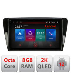 Navigatie dedicata Skoda Rapid Seat Toledo 2013+ Octa Core Android Radio Bluetooth GPS WIFI/4G DSP LENOVO 2K 8+128GB 360 Toslink