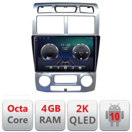 Navigatie dedicata Kia Sportage 2005-2007 C-0023 Android Octa Core Ecran 2K QLED GPS  4G 4+32GB 360 KIT-0023+EDT-E409-2K