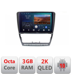Navigatie dedicata Skoda Octavia 2 2005-2013 B-005  Android Ecran 2K QLED octa core 3+32 carplay android auto KIT-005+EDT-E310V3-2K