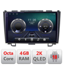 Navigatie dedicata Honda CR-V C-009 Android Octa Core Ecran 2K QLED GPS  4G 4+32GB 360 KIT-009+EDT-E409-2K
