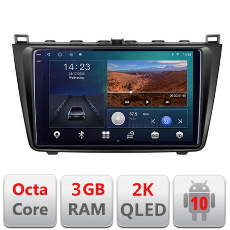 Navigatie dedicata  Mazda 6 B-012  Android Ecran 2K QLED octa core 3+32 carplay android auto KIT-012+EDT-E309V3-2K