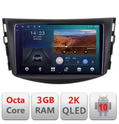 Navigatie dedicata Toyota RAV4 B-018  Android Ecran 2K QLED octa core 3+32 carplay android auto KIT-018+EDT-E309V3-2K