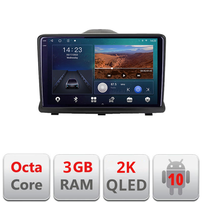 Navigatie dedicata Opel Antara B-019  Android Ecran 2K QLED octa core 3+32 carplay android auto KIT-019+EDT-E309V3-2K