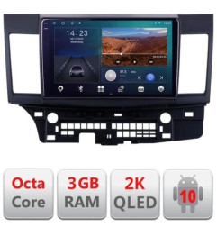 Navigatie dedicata Mitsubishi Lancer B-037  Android Ecran 2K QLED octa core 3+32 carplay android auto KIT-037+EDT-E310V3-2K