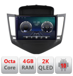 Navigatie dedicata Chevrolet Cruze 2009- C-045 Android Octa Core Ecran 2K QLED GPS  4G 4+32GB 360 KIT-045+EDT-E409-2K