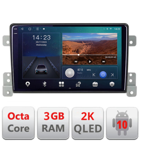 Navigatie dedicata Suzuki Grand Vitara Old Quad Core B-053  Android Ecran 2K QLED octa core 3+32 carplay android auto KIT-053+EDT-E309V3-2K