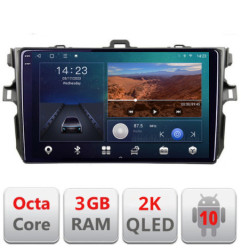 Navigatie dedicata Toyota Corolla B-063  Android Ecran 2K QLED octa core 3+32 carplay android auto KIT-063+EDT-E309V3-2K