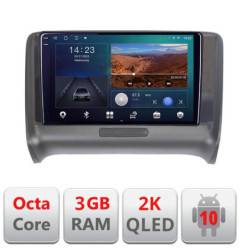 Navigatie dedicata Audi TT 2004-2011 Quad Core B-078  Android Ecran 2K QLED octa core 3+32 carplay android auto KIT-078+EDT-E309V3-2K
