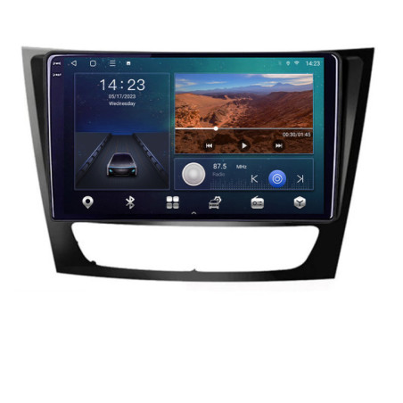 Navigatie dedicata Mercedes W211 W219 B-090  Android Ecran 2K QLED octa core 3+32 carplay android auto KIT-090+EDT-E309V3-2K