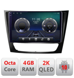 Navigatie dedicata Mercedes W211 W219 C-090 Android Octa Core Ecran 2K QLED GPS  4G 4+32GB 360 KIT-090+EDT-E409-2K
