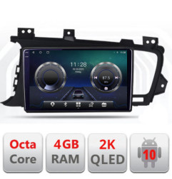 Navigatie dedicata Kia Optima 2011-2013 C-091 Android Octa Core Ecran 2K QLED GPS  4G 4+32GB 360 KIT-091+EDT-E409-2K
