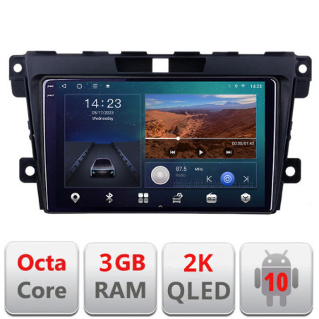 Navigatie dedicata Mazda CX-7 2009 B-097  Android Ecran 2K QLED octa core 3+32 carplay android auto KIT-097+EDT-E309V3-2K