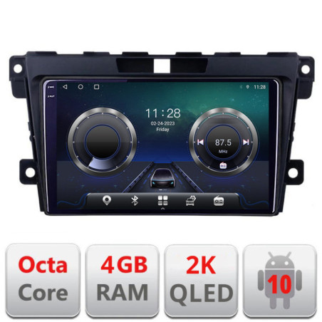Navigatie dedicata Mazda CX-7 2009-2012 C-097 Android Octa Core Ecran 2K QLED GPS  4G 4+32GB 360 KIT-097+EDT-E409-2K