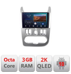 Navigatie dedicata Dacia Duster 2010-2012 B-099  Android Ecran 2K QLED octa core 3+32 carplay android auto KIT-099+EDT-E309V3-2K