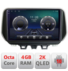 Navigatie dedicata Hyundai Tucson 2019- C-1135 Android Octa Core Ecran 2K QLED GPS  4G 4+32GB 360 KIT-1135+EDT-E409-2K