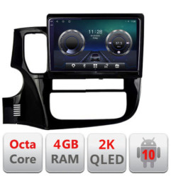 Navigatie dedicata Mitsubishi Outlander 2014- C-1230 Android Octa Core Ecran 2K QLED GPS  4G 4+32GB 360 KIT-1230+EDT-E410-2K