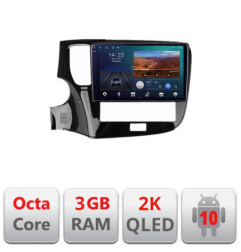 Navigatie dedicata Mitsubishi Oultander 2020- B-1230-20  Android Ecran 2K QLED octa core 3+32 carplay android auto kit-1230-20+EDT-E310V3-2K