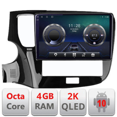 Navigatie dedicata Mitsubishi Oultander 2020- C-1230-20 Android Octa Core Ecran 2K QLED GPS  4G 4+32GB 360 kit-1230-20+EDT-E410-2K