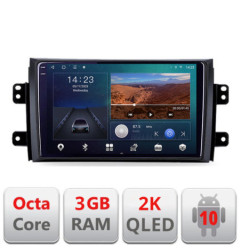 Navigatie dedicata Suzuki SX4 2006-2013 B-124  Android Ecran 2K QLED octa core 3+32 carplay android auto KIT-124+EDT-E309V3-2K