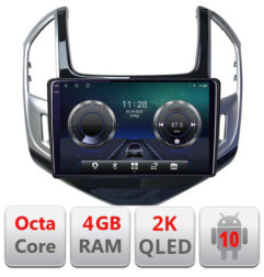 Navigatie dedicata Chevrolet Cruze 2013-C-1267 Octa Core Android Octa Core Ecran 2K QLED GPS  4G 4+32GB 360 KIT-1267+EDT-E409-2K