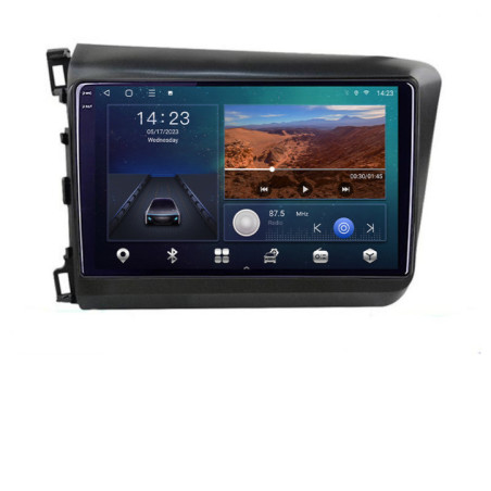 Navigatie dedicata Honda Civic 2012-2015 B-132  Android Ecran 2K QLED octa core 3+32 carplay android auto KIT-132+EDT-E309V3-2K