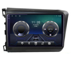Navigatie dedicata Honda Civic Sedan C-132 Android Octa Core Ecran 2K QLED GPS  4G 4+32GB 360 KIT-132+EDT-E409-2K
