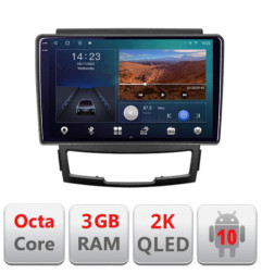 Navigatie dedicata Ssangyong Korando 2011-2013 B-159  Android Ecran 2K QLED octa core 3+32 carplay android auto KIT-159+EDT-E309V3-2K