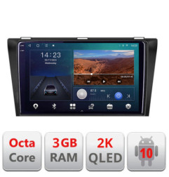 Navigatie dedicata Mazda 3 2004-2009 B-161  Android Ecran 2K QLED octa core 3+32 carplay android auto KIT-161+EDT-E309V3-2K